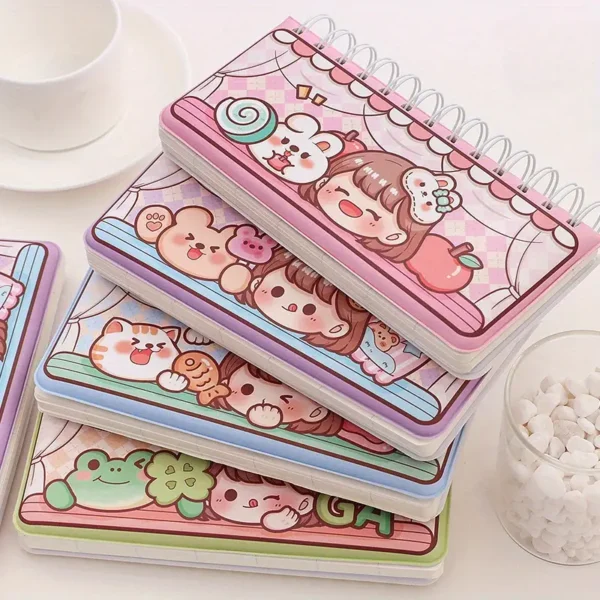 1pc Cute Animal And Character Mini Portable Planner