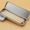 1pc Sleek Metal Pencil Case