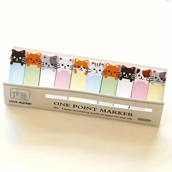 150 Sheets/Pack, Random Cute Cat-Themed Sticky Notes Set