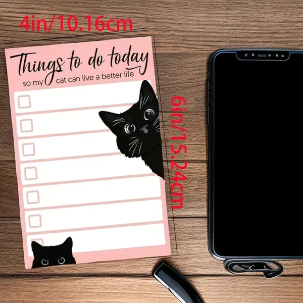 Funny Black Cat Lover'S List of Things to Do Today