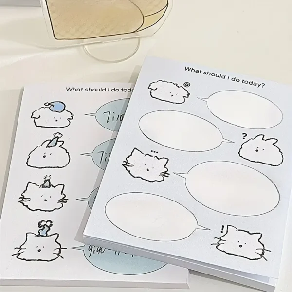 Cute Cat Themed Daily Planner Sticky Notes