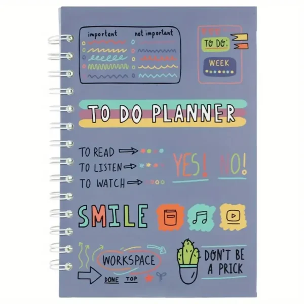 7ba59f1dd37d43bba1b7301557a285b8-goods.webp Pink Undated A5 Agenda Planner Notebook