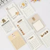 4 Pack Cute Cartoon Bear Daily Planner Sticky Notes
