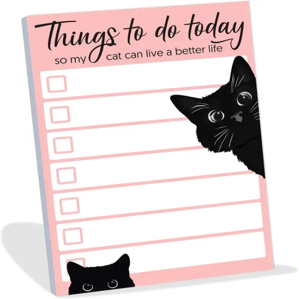 Funny Black Cat Lover'S List of Things to Do Today