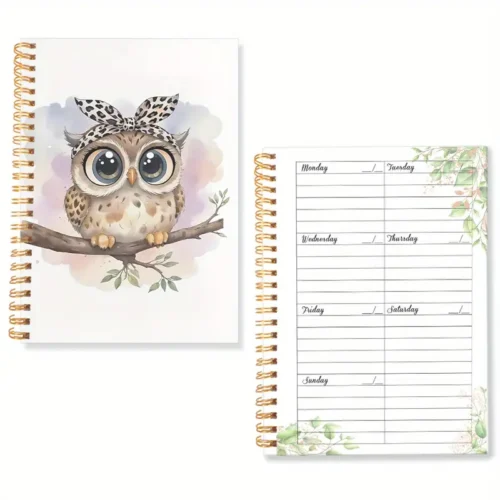 1pc Moe Xiao Qiyun Spiral Weekly Planner Notebook